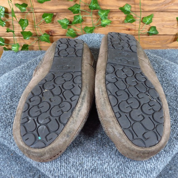 UGG Ascot Tweed Mens Slipper Loafer Size 12 Indoor Outdoor Brown Herringbone main image 7